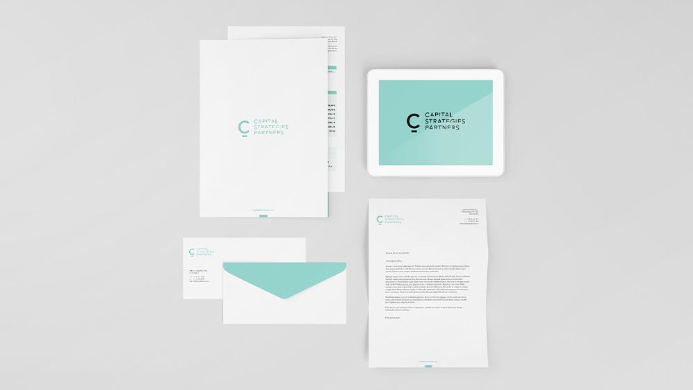 Capital Strategies Partners mockup papelería
