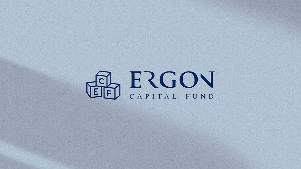 Logo de Ergon Capital Fund con fondo gris