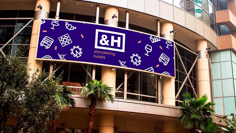 cartel &H morado billboard