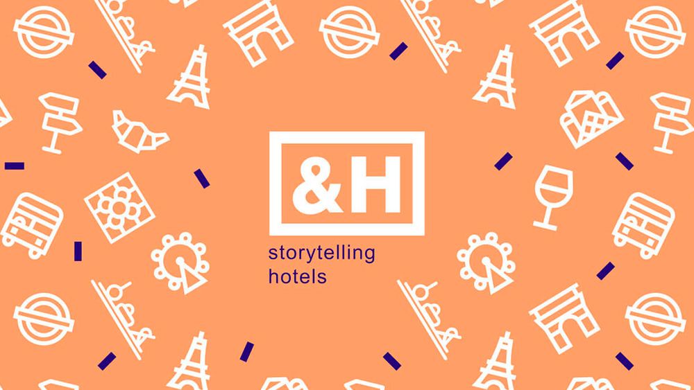 &H storytelling hotels fondo naranja