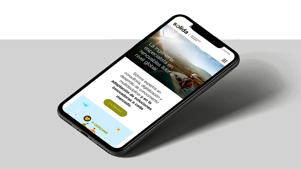 Sólida mockup movil